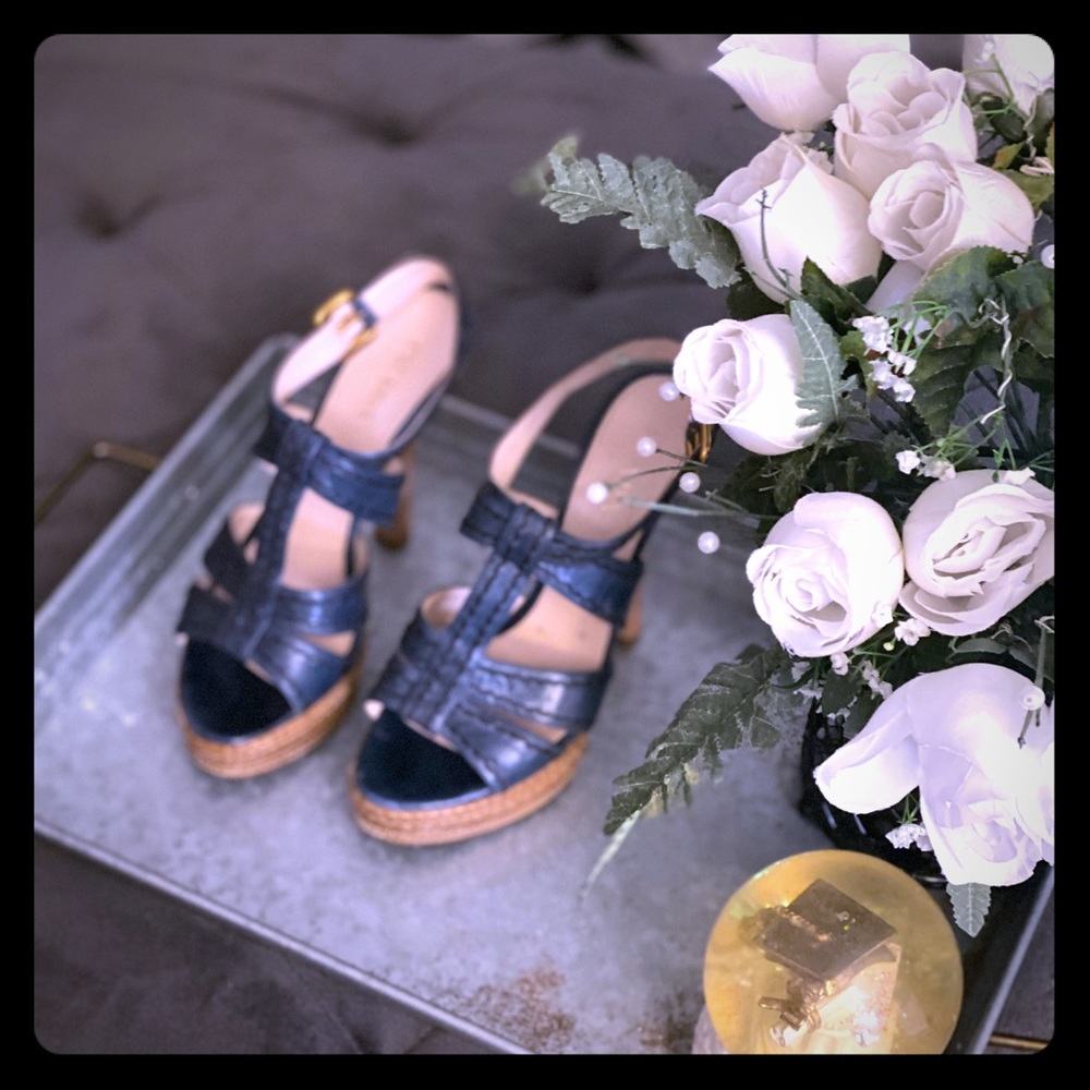 Prada Sandals with strap.